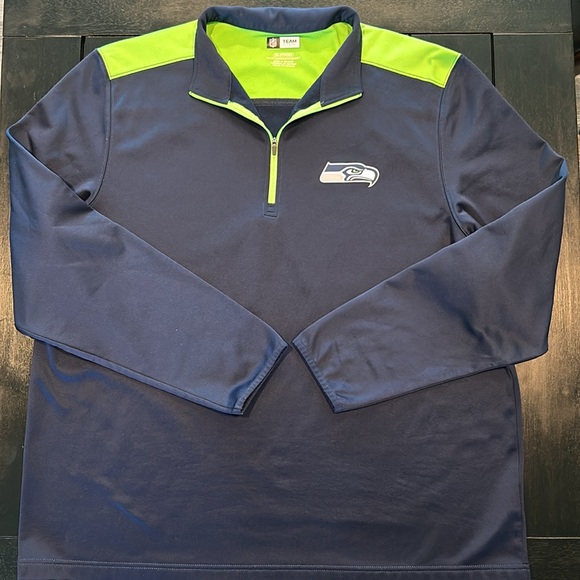 Team Apparel NFL Seattle Seahawks 1/4 Zip pullover - Picture 6 of 10